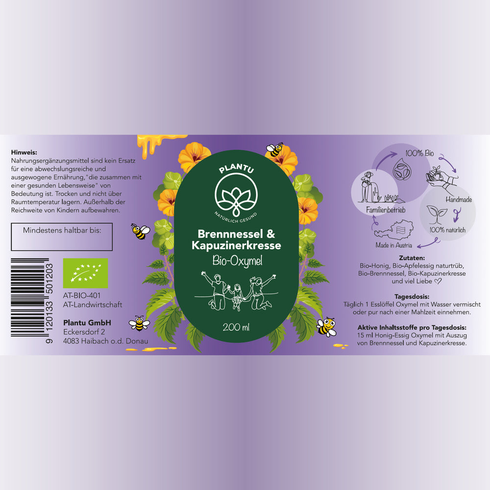
                  
                    BIO-Brennnessel & Kapuzinerkresse Oxymel
                  
                