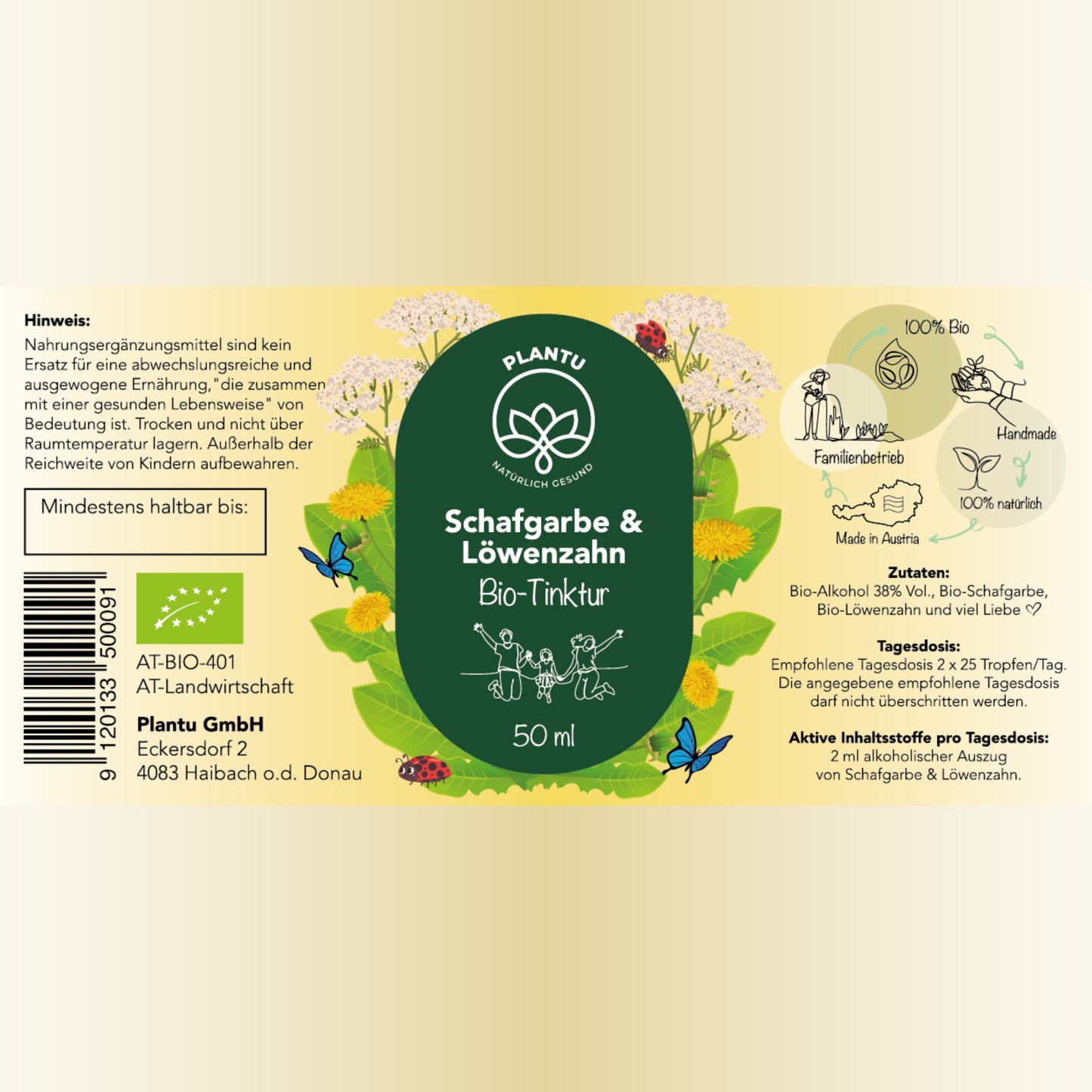 
                  
                    BIO-Schafgarbe & Löwenzahn Tinktur
                  
                